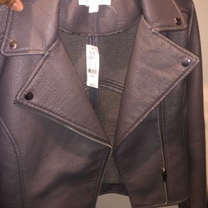 Shadow Grey Leather Jacket